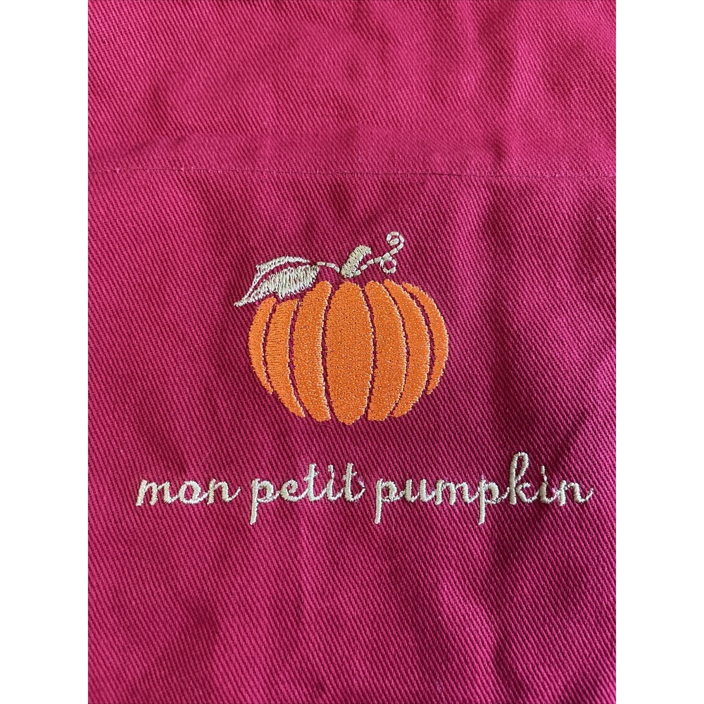Williams Sonoma Kids Apron Pumpkin Adjustable‎ Fall Halloween Thanksgiving NWOT